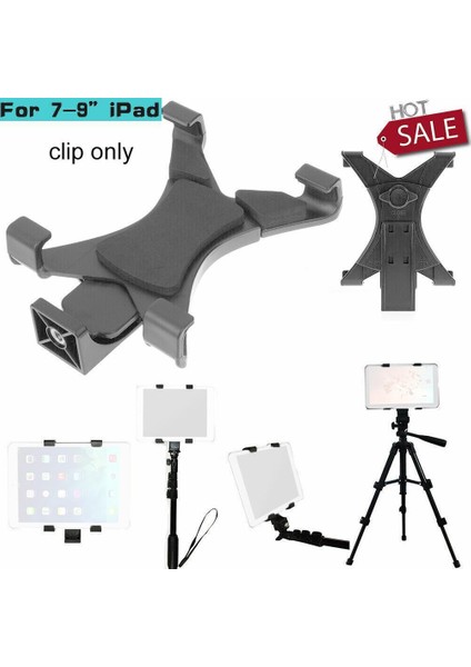 Evrensel Tablet Tripod Montaj Kelepçesi iPad Mini Airair2 Adaptör Telefon Tutucusu Galaxy Tutucu T Z3M2 Için Iplikli Ürün Başlığı (Yurt Dışından)