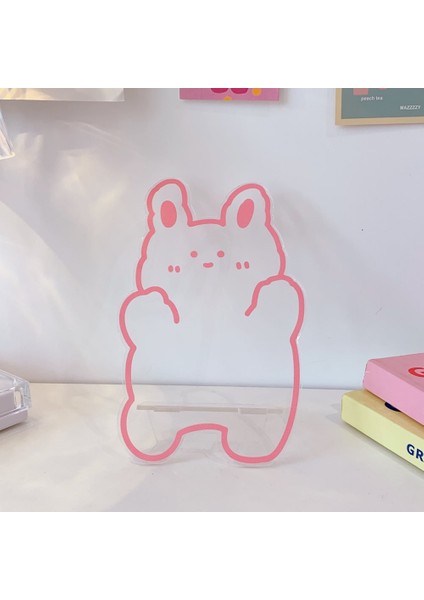 No.2 Tarzı Mınkys Sevimli Ayı Taşınabilir Akrilik Tutucu iPad Cep Telefonu Tutucu Şirin Telefon Standı Tutucu Ofis Kırtasiye (Yurt Dışından)