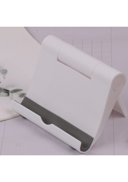 Beyaz Stil Masaüstü Cep Telefonu Standı Çoklu Açılı Döner Katlanabilir Stand Tablet ipad Standı Tablet Bilgisayar Standı Mobil Stand (Yurt Dışından)