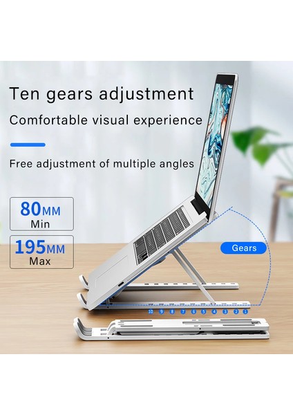 Alüminyum Alaşımlı Siyah Stil Dizüstü Bilgisayar Standı Katlanır Masa Yatak Defter Tutucu Taban Tablet Aksesuarları Destek Macbook Ipad Bilgisayar Tutucu Soğutucu (Yurt Dışından) indirimleri