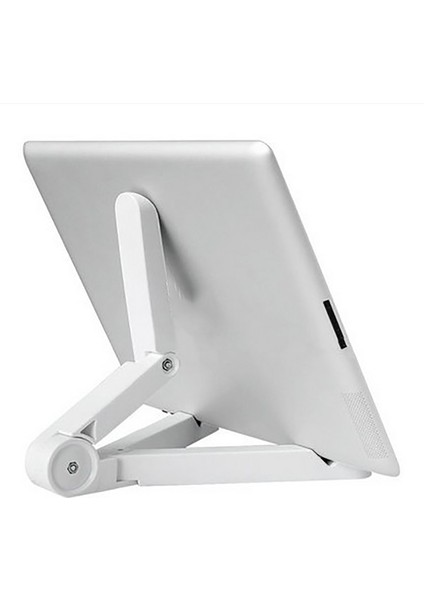 Beyaz Stil Evrensel Katlanabilir Tablet Standı Ayarlanabilir Masaüstü Destek Standı Tripod Masaüstü Destek IPhone IPad Huawei IPad Için (Yurt Dışından)