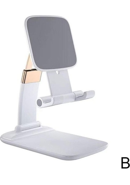 B Tarzı Taşınabilir Masaüstü Katlanabilir Kaldırma Braketi Cep Telefonu Standı Masaüstü Tutucu Masaüstü Monte Telefon Tablet Taşınabilir (Yurt Dışından)