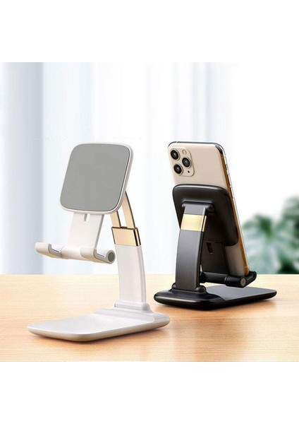 B Tarzı Taşınabilir Masaüstü Katlanabilir Kaldırma Braketi Cep Telefonu Standı Masaüstü Tutucu Masaüstü Monte Telefon Tablet Taşınabilir (Yurt Dışından) fiyatları