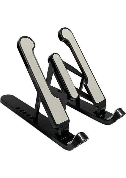 Siyah Stil Katlanabilir Dizüstü Bilgisayar Standı Defter Standı Taşınabilir Dizüstü Bilgisayar Tutucu Tablet Standı Bilgisayar Desteği MacBook Air Pro iPad Için (Yurt Dışından)