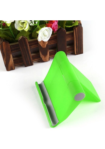 Beyaz Stil Her ve Tablet Pc Için Katlanabilir Şezlong Masaüstü Standı Çok Fonksiyonlu Döner Evrensel Plastik Braketi IPAD Için (Yurt Dışından)