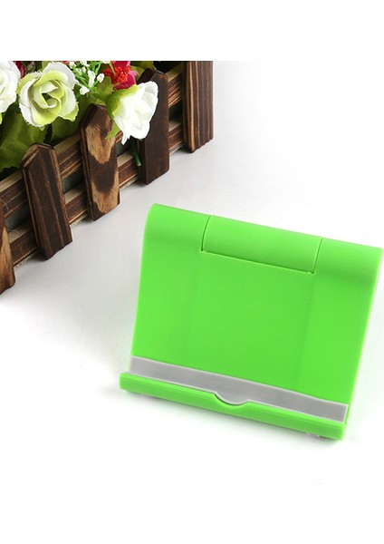 Beyaz Stil Her ve Tablet Pc Için Katlanabilir Şezlong Masaüstü Standı Çok Fonksiyonlu Döner Evrensel Plastik Braketi IPAD Için (Yurt Dışından)