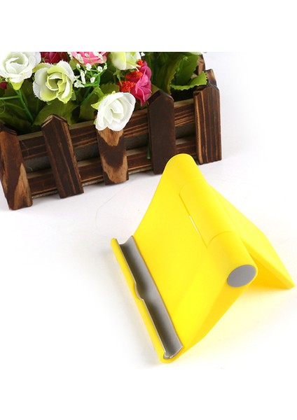 Beyaz Stil Her ve Tablet Pc Için Katlanabilir Şezlong Masaüstü Standı Çok Fonksiyonlu Döner Evrensel Plastik Braketi IPAD Için (Yurt Dışından)