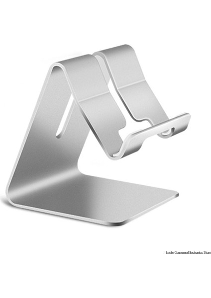 Gümüş Tarzı Evrensel Alüminyum Alaşımlı Akıllı Telefon Standı Masa Tutucu Şarj Standı Beşik Montaj iPhone Metal Tabletler Standı iPad Tabletler Için (Yurt Dışından)