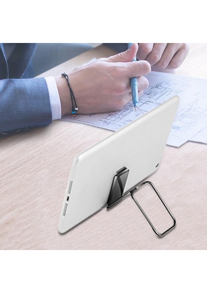 Gösterilen Stil Gibi Manyetik Mobil Tutucu Masa Standı Telefonlar Çift Halka Katlanabilir Telefon Standı Masa Braketi iPad Tablet Masaüstü Için (Yurt Dışından)