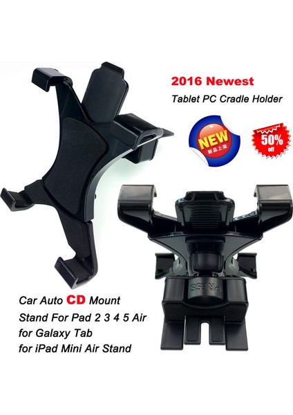 Evrensel Araba Tablet Pc Tutucu Araç Otomatik CD Montaj Tablet Pc Tutucu Standı iPad Air Için Galaxy Tab A6 Için (Yurt Dışından)