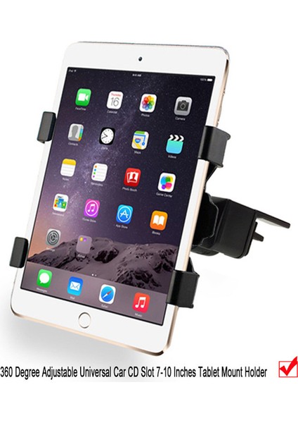 Evrensel Araba Tablet Pc Tutucu Araç Otomatik CD Montaj Tablet Pc Tutucu Standı iPad Air Için Galaxy Tab A6 Için (Yurt Dışından)