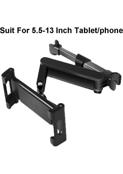 No.5 Tarzı Evrensel Araba Arka Yastık Tutucu Standı Için Ipad Tablet 360 Döner Braketi Arka Koltuk Araba Montajı Kol Dayama Tablet Standı (Yurt Dışından)