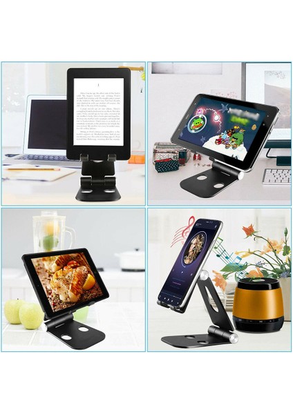 Siyah-B Tarzı iPad Pro Için Dönebilen Alüminyum Alaşımlı Tablet Tutucu Evrensel 4 Için Masaüstü Tablet Standı Telefon Tutucu (Yurt Dışından) fırsatları