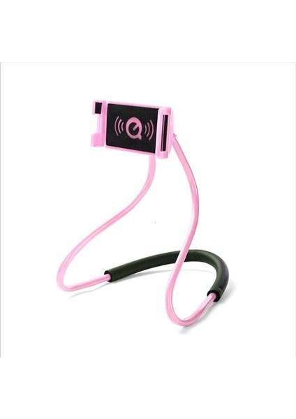 Pembe Tarzı Evrensel Tembel Boyun Asılı Tutucu Mobil Tablet Tutucu Klip Tablet Ped Boyun Standı Destek Yılan Gibi Esnek (Yurt Dışından)