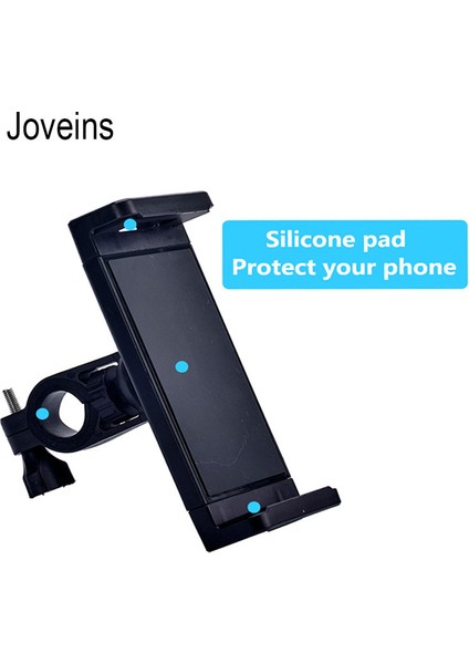 Siyah Stil 4- Egzersiz Bisikleti Için Tablet Tutucu Standı Silikon Ped Gym Bisiklet Motosiklet Bebek Arabası Için Tablet Tutucu (Yurt Dışından)