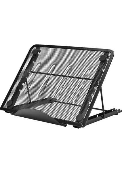 Siyah Stil 1 Parça Ayarlanabilir Katlanabilir Laptop Standı Taşınabilir Fileli Masaüstü iPad Tutucu Ofis Destek (Yurt Dışından)