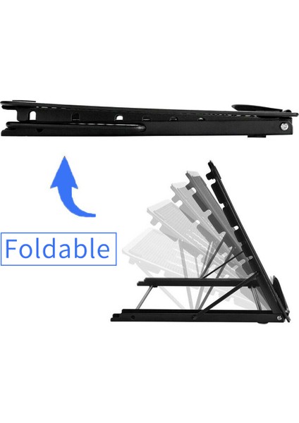 Siyah Stil 1 Parça Ayarlanabilir Katlanabilir Laptop Standı Taşınabilir Fileli Masaüstü iPad Tutucu Ofis Destek (Yurt Dışından) indirimleri