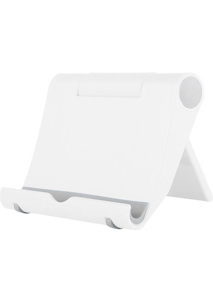 Beyaz Stil Masaüstü Çok Fonksiyonlu Tablet Bilgisayar Tabanı, Tembel Cep Telefonu Tutucu, Kolay Katlanabilir Ayarlanabilir Stand, Yatak Ofis Için Uygun (Yurt Dışından)