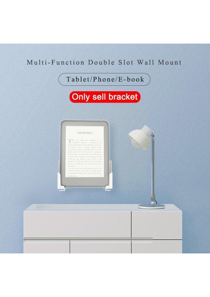 No.2 Tarzı Tablet Pc Cep Telefonu Duvar Askı Aparatı Çift Kartlı Cep Telefonu ve Açı Ayarı Sol Telefon Yuvası Ön, Askı Aparatı, Arka, Sağ T7U5 (Yurt Dışından)