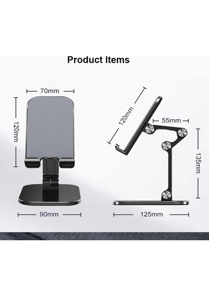 Siyah Stil Tablet ve Telefon Için Taşınabilir Telefon Tutucu iPhone iPad Tablet Esnek Masaüstü Ayarlanabilir Katlanabilir Cep Telefonu Standı (Yurt Dışından) fırsatları