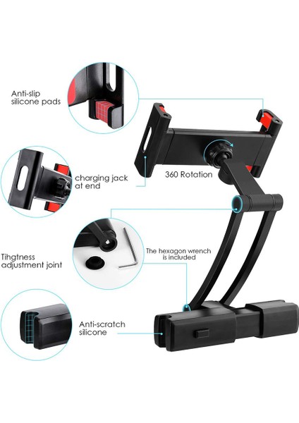 No.2 Tarzı Tablet Araç Tutucu Standı Araç Arka Yastık Için Ipad Air Evrensel 360 Derece Dönebilen Askı Arka Koltuk Araç Montajı Kol Dayama Pc (Yurt Dışından) fırsatları