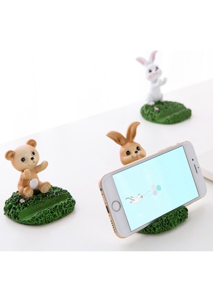 Beyaz Tavşan Stili Sevimli Hayvan Cep Telefonu Tutucu Standı, Akıllı Telefon Tablet Masa Tutucu Reçine Masa Ofis Dekorasyon Masa Akıllı Telefon Dock Standı (Yurt Dışından) fiyatları