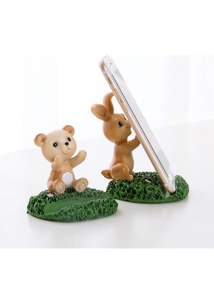 Beyaz Tavşan Stili Sevimli Hayvan Cep Telefonu Tutucu Standı, Akıllı Telefon Tablet Masa Tutucu Reçine Masa Ofis Dekorasyon Masa Akıllı Telefon Dock Standı (Yurt Dışından) modelleri