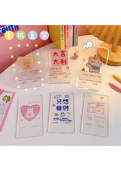 C Stili 2021 Yeni Gelen Sevimli Taşınabilir Telefon Tutucu Tablet Standı Şirin Telefon Standı Tutucu Tablet Pc Tutucu Ofis Kırtasiye (Yurt Dışından) fırsatları