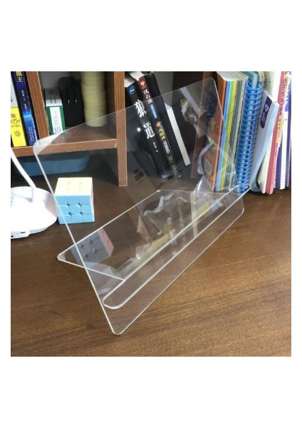 23CMX33CM Stili Şeffaf Akrilik iPad Standı Ayarlanabilir Okuma Kitaplığı iPad Mini Düz Askı 180 Derece Pc Tablet Tutucu Desteği (Yurt Dışından)