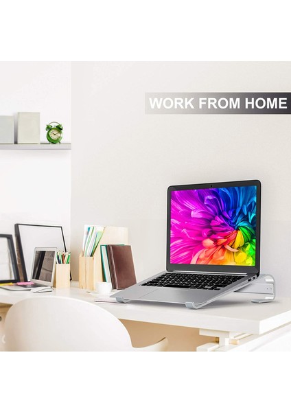 Huoxun Shop A No.2 Tarzı Ince Laptop Standı, Ergonomik Alüminyum Alaşımlı Laptop Standı, Ince Laptoplar Için Havalandırmalı, Taşınabilir, Güçlü Uyum -Amaca Uygun (Yurt Dışından)