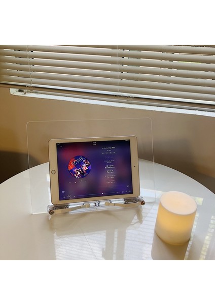 23CMX33CM Stili Şeffaf Akrilik iPad Standı Ayarlanabilir Okuma Kitaplığı iPad Mini Düz Askı 180 Derece Pc Tablet Tutucu Desteği (Yurt Dışından) modelleri