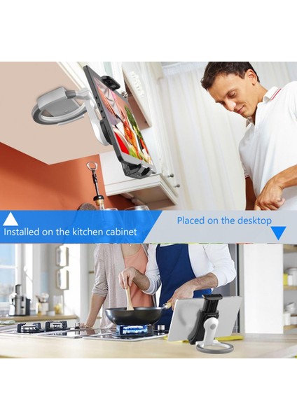 Beyaz Stil Evrensel Taşınabilir 360 Derece Dönebilen Ayarlanabilir Masaüstü Tablet Pc Tutucu Cep Telefonu Tutucu Katlanabilir Duvara Monte Standı (Yurt Dışından) indirimleri