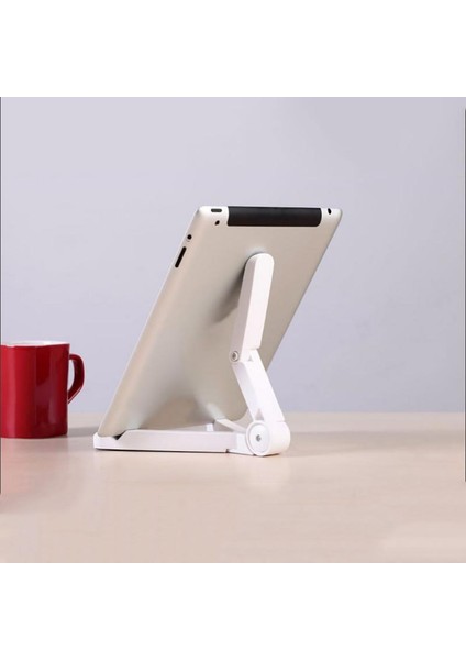 Siyah Stil Taşınabilir Katlanabilir Ayarlanabilir Masa Tutucu Standı Galaxy Tablet iPad Air Için 360 Derece Dönebilen Ofis Standı Olarak Kullanılabilir (Yurt Dışından) modelleri