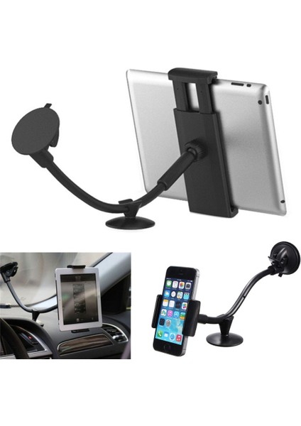 Lp-3c Esnek Kol Araba Camı Emme Tutucu Universal Akıllı Telefon + 9 Inç Tablet Navigatör iPad Air (Yurt Dışından) fiyatları