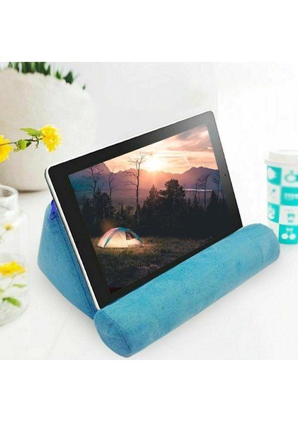 Mavi Stil Yastık Standı Yastık Ofis Ev Tablet Tutucu Yatak Katlanabilir Cep Telefonu Sünger Destek Araba Kitap Okuma Taşınabilir Dinlenme (Yurt Dışından)