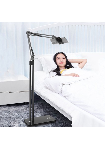 Siyah Stil iPhone IPAD Ione Tablet Şezlong Yatak Montajı Için 140 cm Uzun Kol Çift Direk Katlanabilir Tablet Telefon Zemin Standı Tutucu (Yurt Dışından) fiyatları