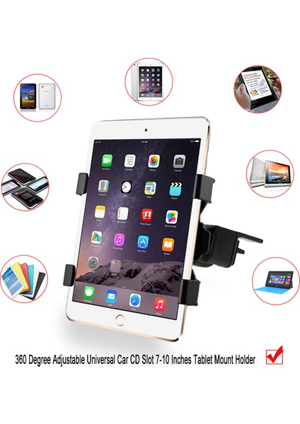 Universal Araç Tablet Pc Tutucu Araba Auto CD Montaj Tutucu Standı Huawei T Lite Için (Yurt Dışından) fiyatları