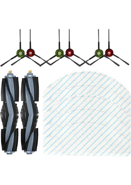 Ecovacs Deebot T10 Elektrikli Süpürge Ana Yan Fırça Paspas Bezi Ev Temizlik Aksesuarları Için 13 Adet Yedek Yedek Parça (Yurt Dışından)