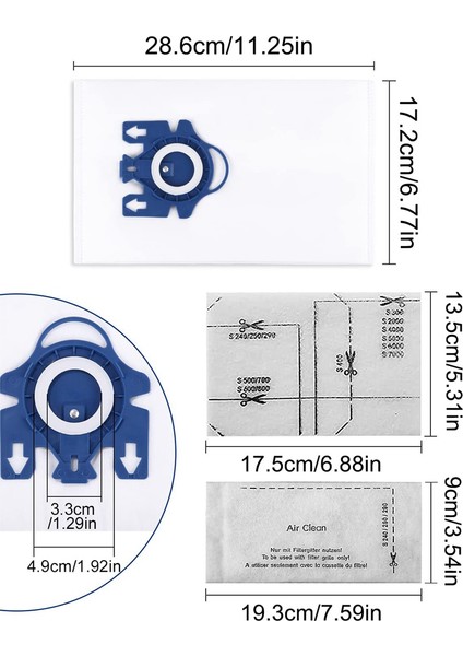 Miele Gn Çantalar Için Vakum Torbaları Klasik C1 Komple C1 C2 C3 S2 S5 S8, S227/S240, S270/S280 Serisi Bidonlu Elektrikli Süpürge (Yurt Dışından) fiyatları