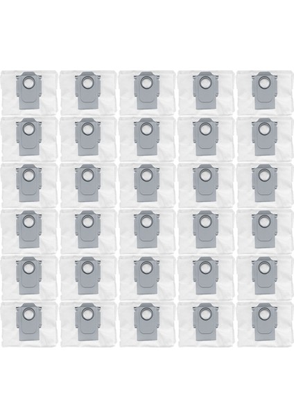 Roborock T8, G10S, Q7 Max, Q7 Max+, S7 Maxv Ultra Robotik Elektrikli Süpürge Için 30 Adet Toz Torbası Yedek Aksesuarlar (Yurt Dışından)