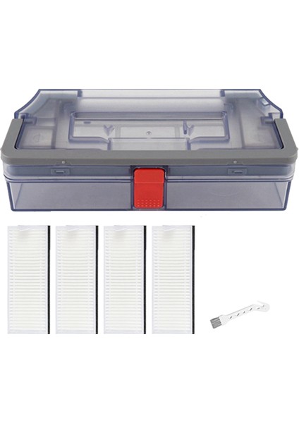 Hepa Filtre Toz Kutusu Yedek Aksesuar Parçaları Ecovacs Deebot Ozmo N9 + Robotlu Süpürge (Yurt Dışından)