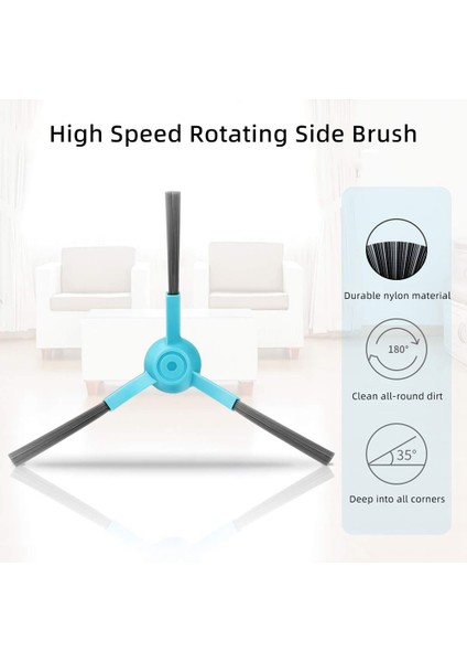 Cecotec Conga 3090 Robotlu Süpürge Için Yedek Yedek Parça Rulo Ana Yan Fırça Hepa Filtre Paspas Bezi (Yurt Dışından) indirimleri