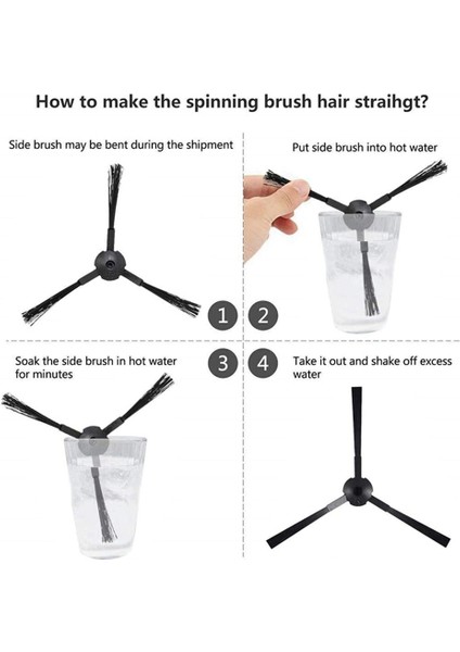 8 Adet Yan Fırçalar Ilife A6 A8 620X623 Elektrikli Süpürge Robotu Temizleyici Parçaları Değiştirme Aksesuarları (Yurt Dışından) modelleri