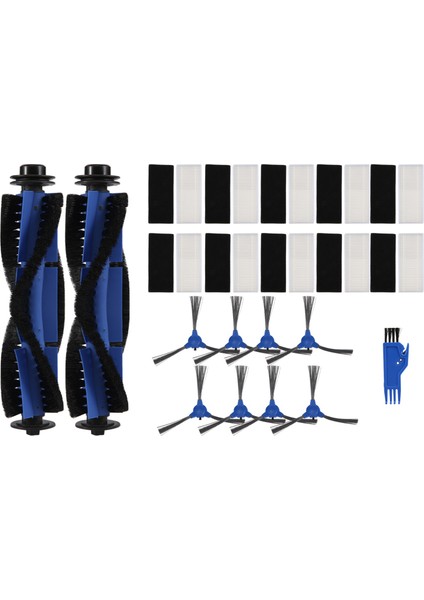 Cybovac E20 / E20 Max / E25 / E30 / E31 Robot Süpürge Için Yedek Parçalar Ana Fırça Filtresi Aksesuar Seti, Mavi (Yurt Dışından)