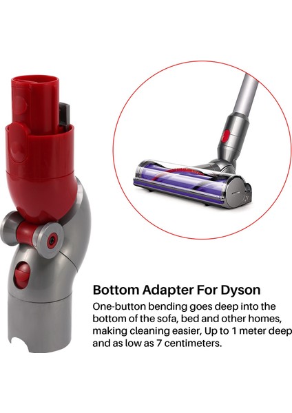 Dyson V7 V8 V10 V11 Için Alt Adaptör Hızlı Bırakma Aracı Alt Adaptör 967762-01 Elektrikli Süpürge Aksesuarları (Yurt Dışından) fiyatları