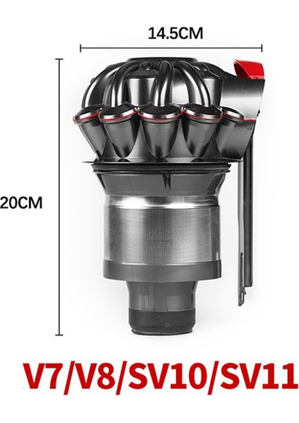 Yeni Elektrikli Süpürge Siklon Motor Gövdesi Dyson V7 V8 SV10 SV11 Elektrikli Süpürge Parçalarının Değiştirilmesi (Yurt Dışından) fiyatları