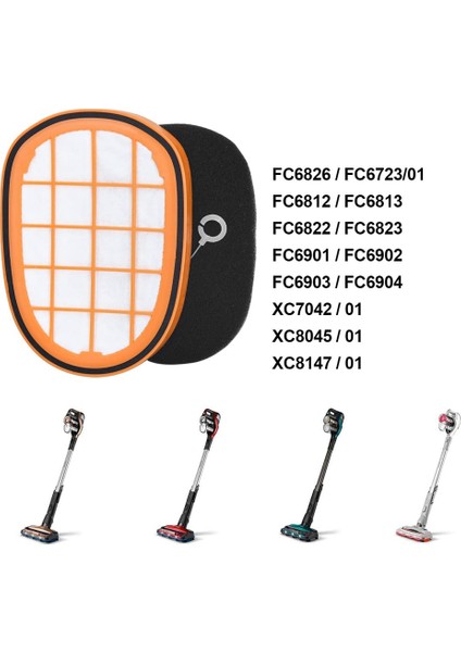 Philips FC6812 6814 6823 Elektrikli Süpürge Aksesuarları Elektrikli Süpürge Filtresi Için Uyumlu Yedek Hepa Filtre (Yurt Dışından) fiyatları