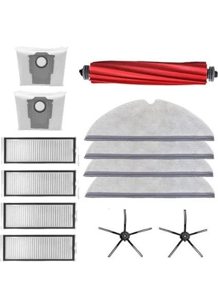 Yedek Ana Fırça Yan Fırçalar Hepa Filtre Xiaomi Roborock Q7 Max/max+ Robotlu Süpürge Aksesuarları (Yurt Dışından)