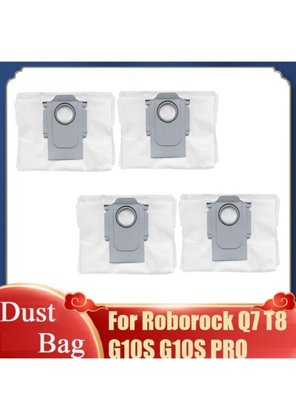 4 Adet Toz Torbası Xiaomi Roborock Q7 T8 G10S G10S Pro Robotlu Süpürge Yedek Yedek Parça Çöp Kovası Toz Torbası (Yurt Dışından) indirimleri