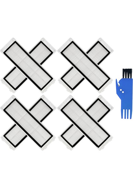 Dreame Bot W10, W10 Pro Robotik Süpürge Için Hepa Filtre Yedek Aksesuarları (8 Filtre + 1 Temizleme Fırçası) (Yurt Dışından)